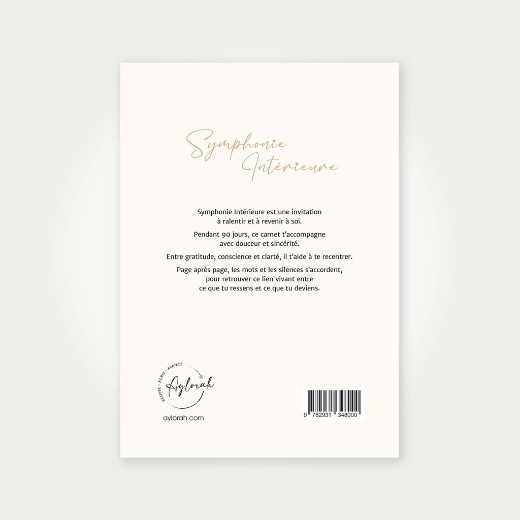 Symphonie Intérieure, carnet 90 jours