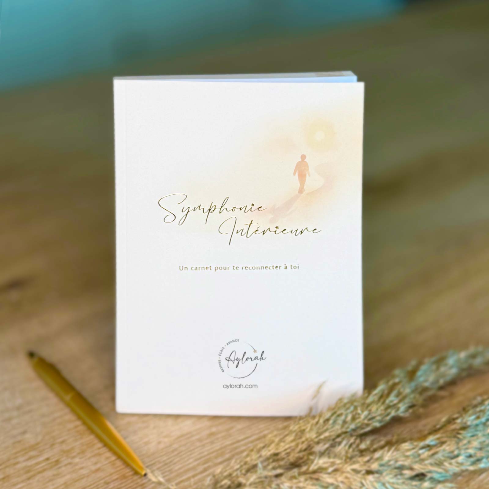 Carnet Symphonie Intérieure – couverture, développement personnel 90 jours