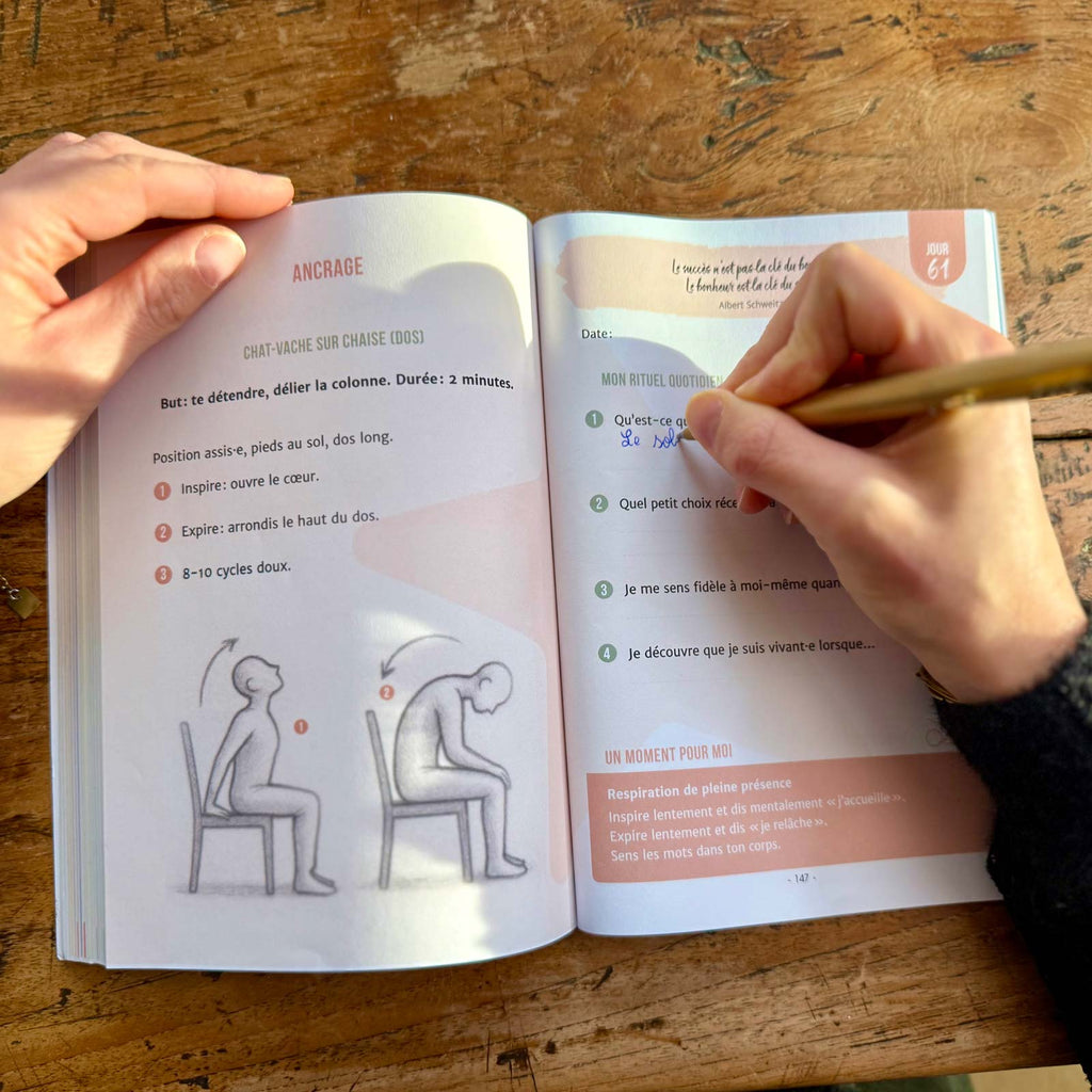 Carnet Symphonie Intérieure – double-page, exercice